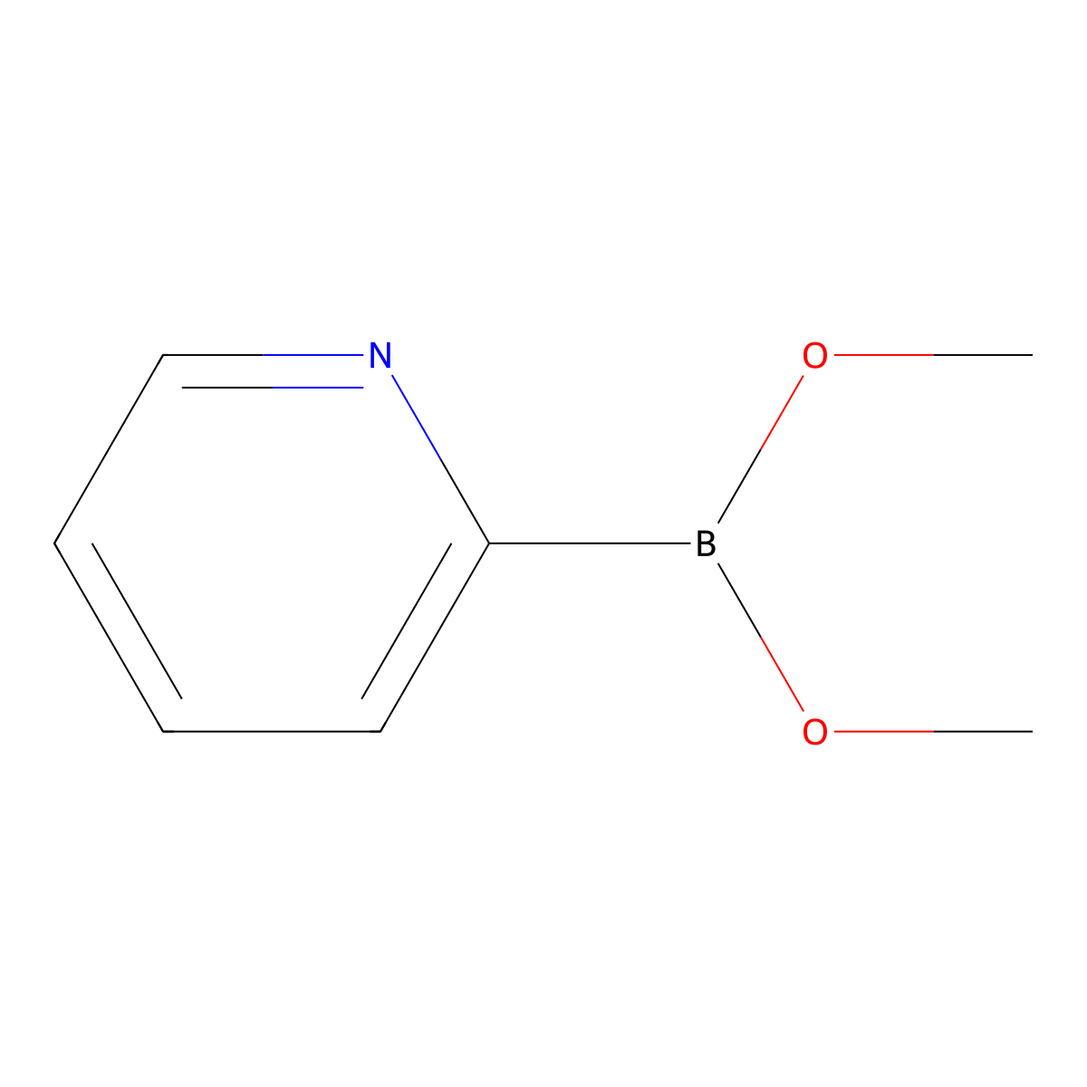 Dimethyl pyridin-2-ylboronate molecular structure, CAS 136805-54-4