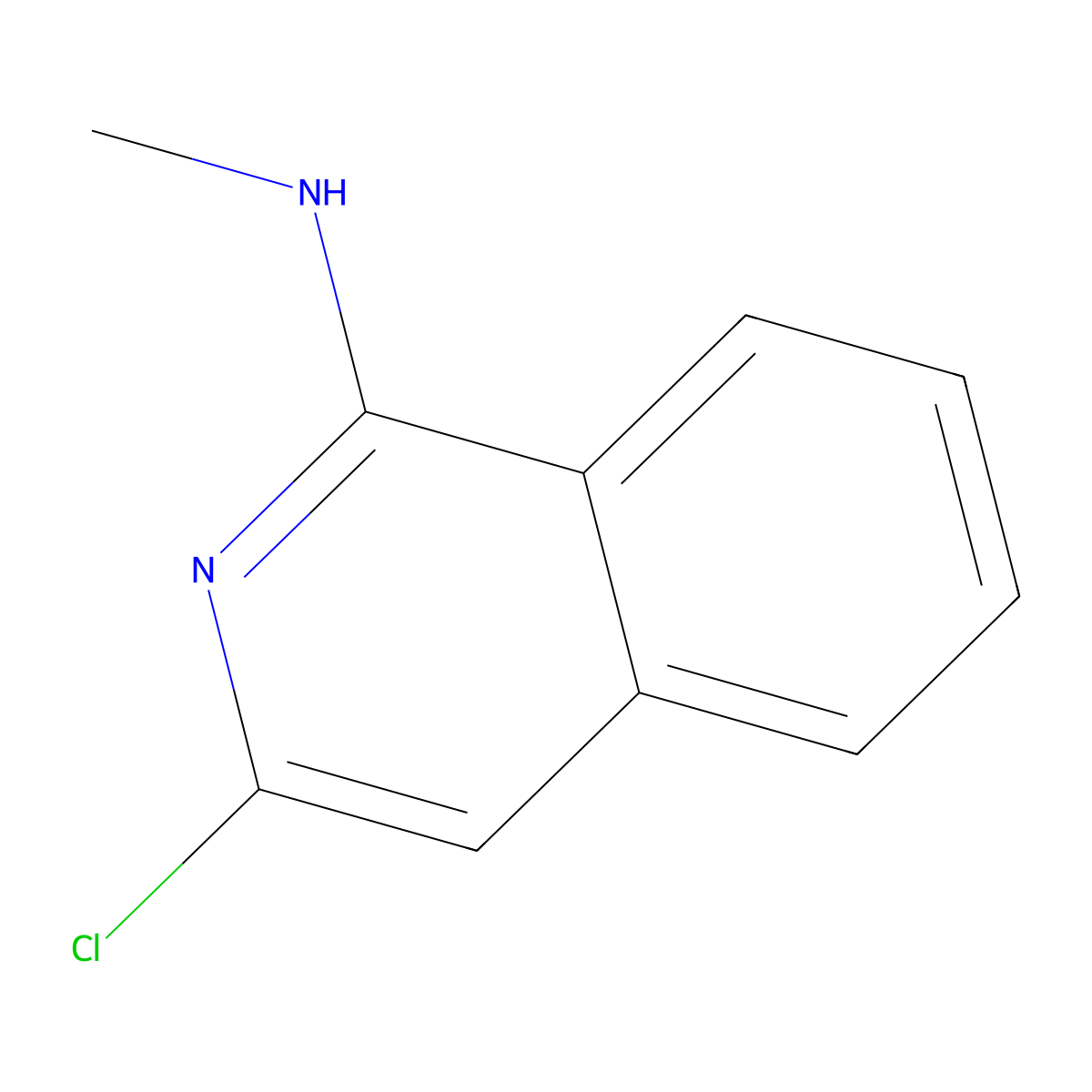 3-chloro-N-methylisoquinolin-1-amine molecular structure, CAS 1368050-35-4