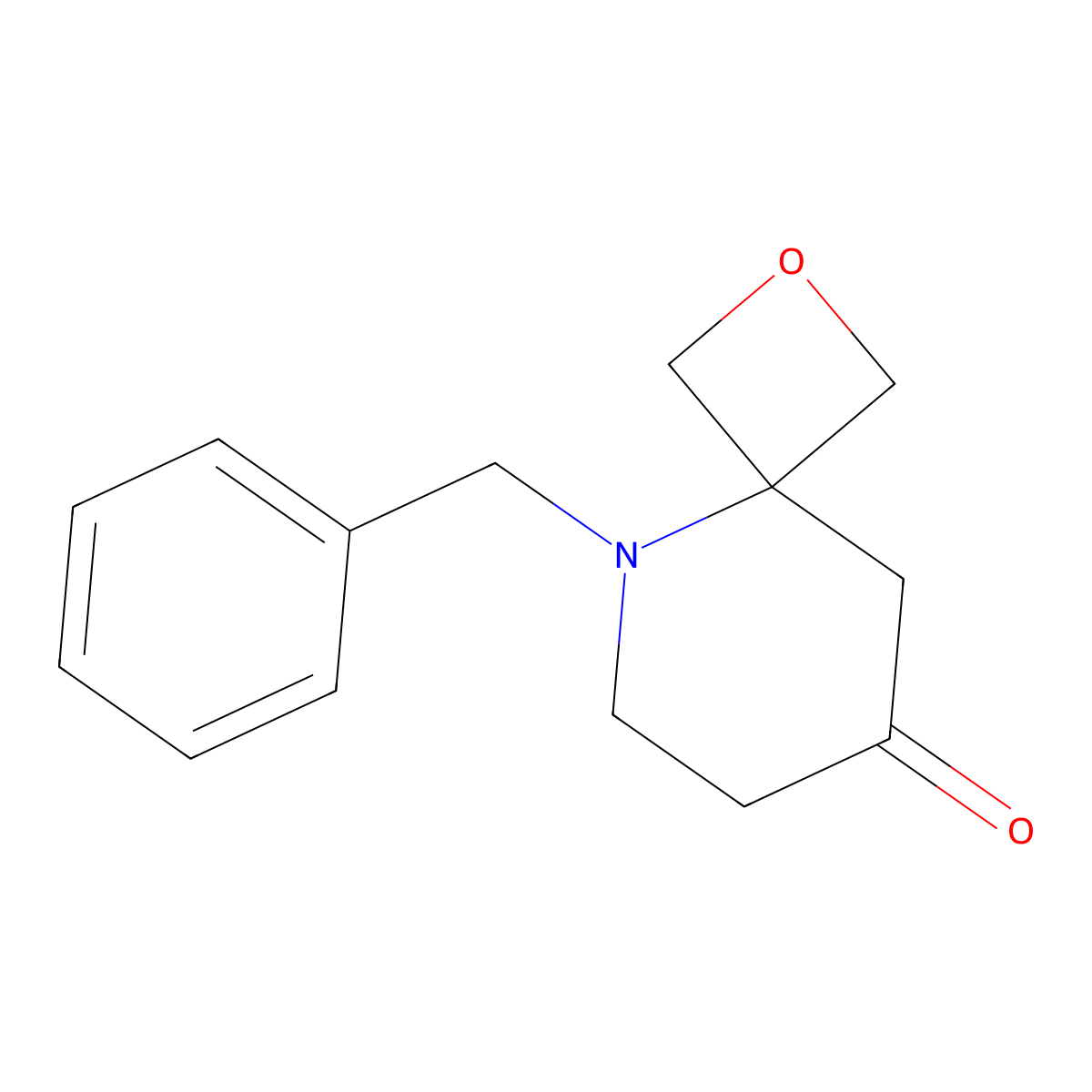 5-Benzyl-2-oxa-5-azaspiro[3.5]nonan-8-one molecular structure, CAS 1368051-46-0