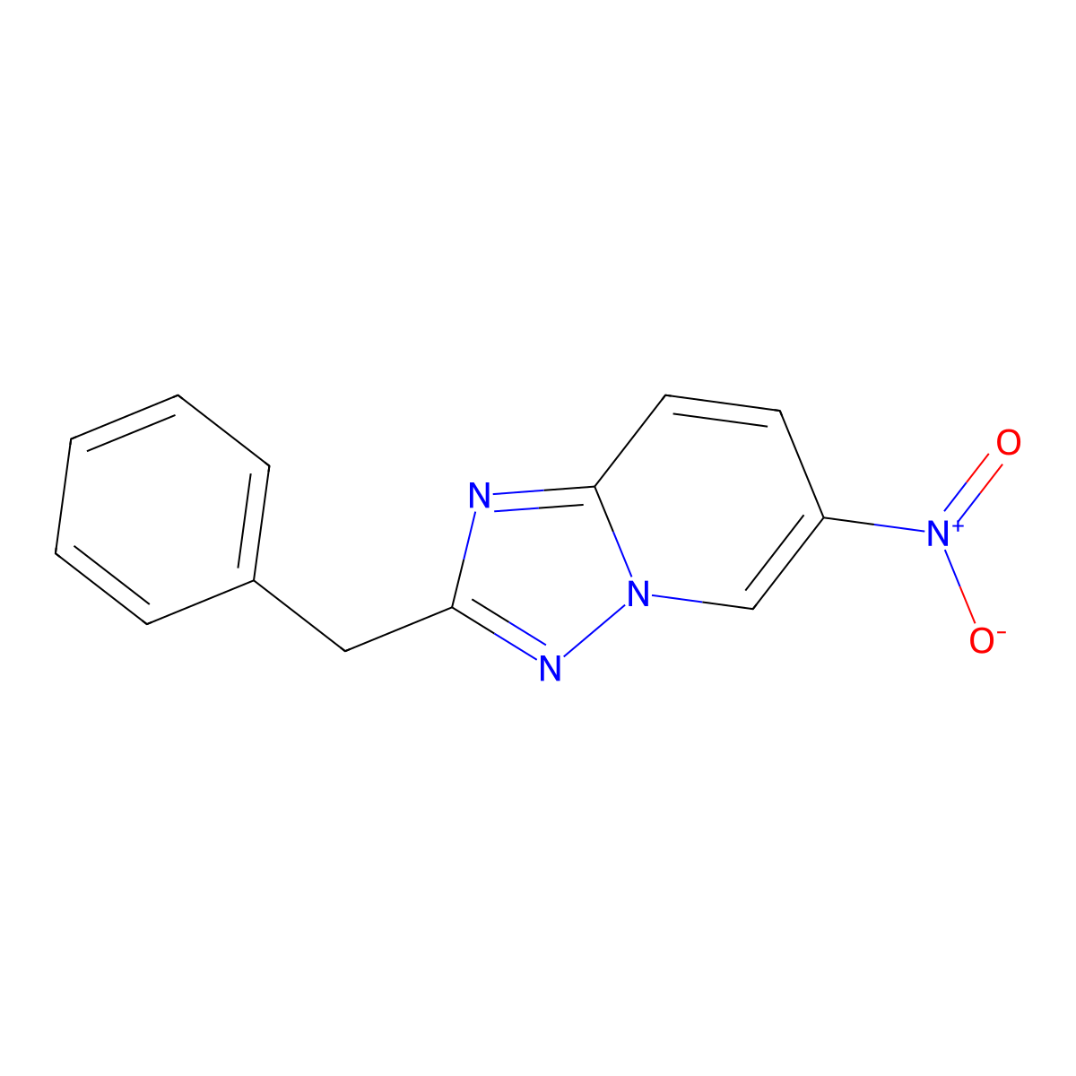 2-Benzyl-6-nitro-[1,2,4]triazolo[1,5-A]pyridine molecular structure, CAS 1368055-19-9