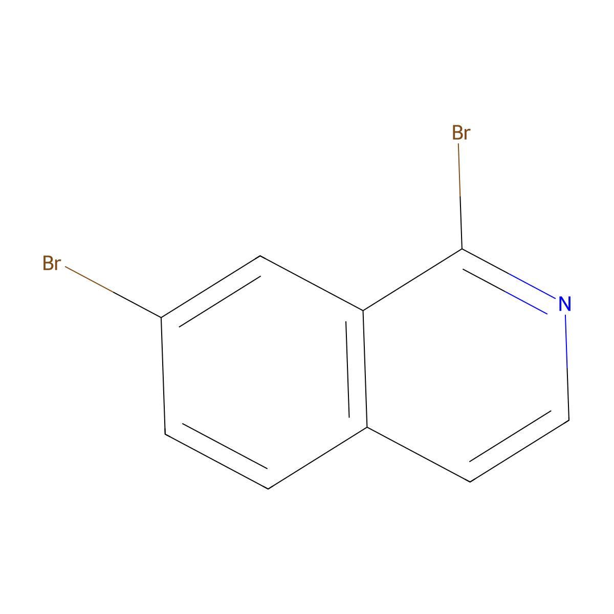 1,7-Dibromoisoquinoline molecular structure, CAS 1368062-49-0