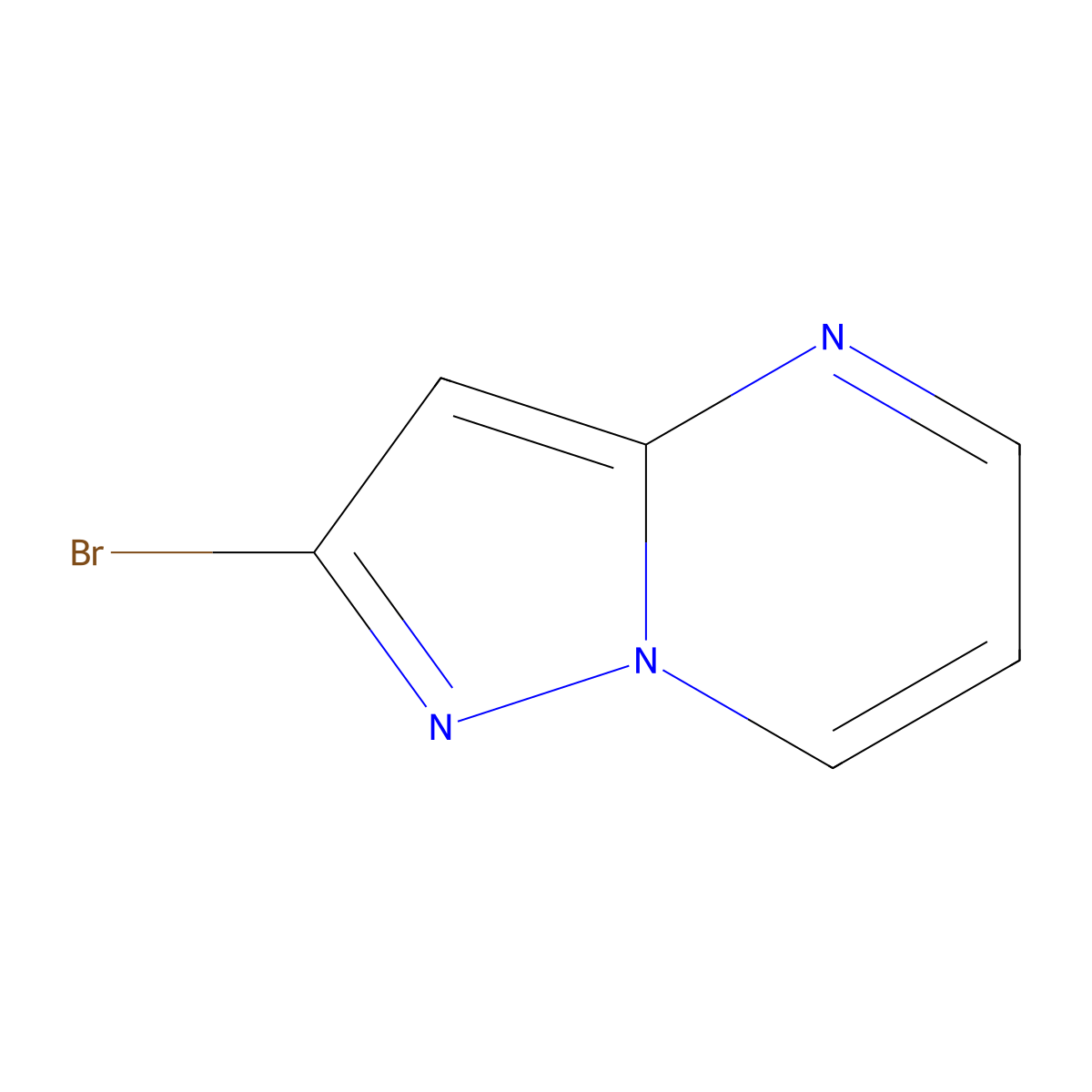 2-Bromopyrazolo[1,5-a]pyrimidine molecular structure, CAS 1368069-25-3