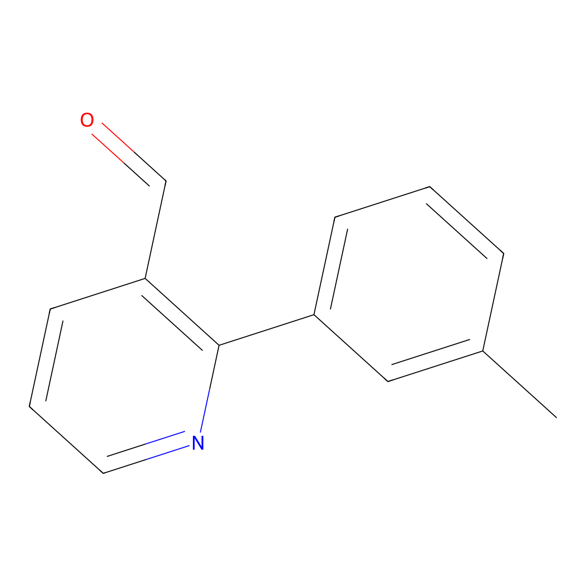 2-(m-Tolyl)nicotinaldehyde molecular structure, CAS 1368071-30-0