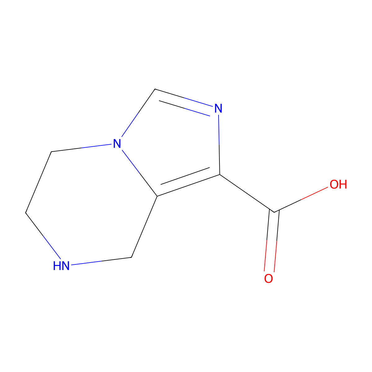 5,6,7,8-Tetrahydroimidazo[1,5-a]pyrazine-1-carboxylic acid molecular structure, CAS 1368103-13-2
