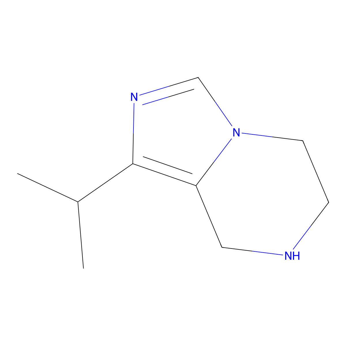 Imidazo[1,5-a]pyrazine,5,6,7,8-tetrahydro-1-(1-methylethyl)- molecular structure, CAS 1368106-54-0