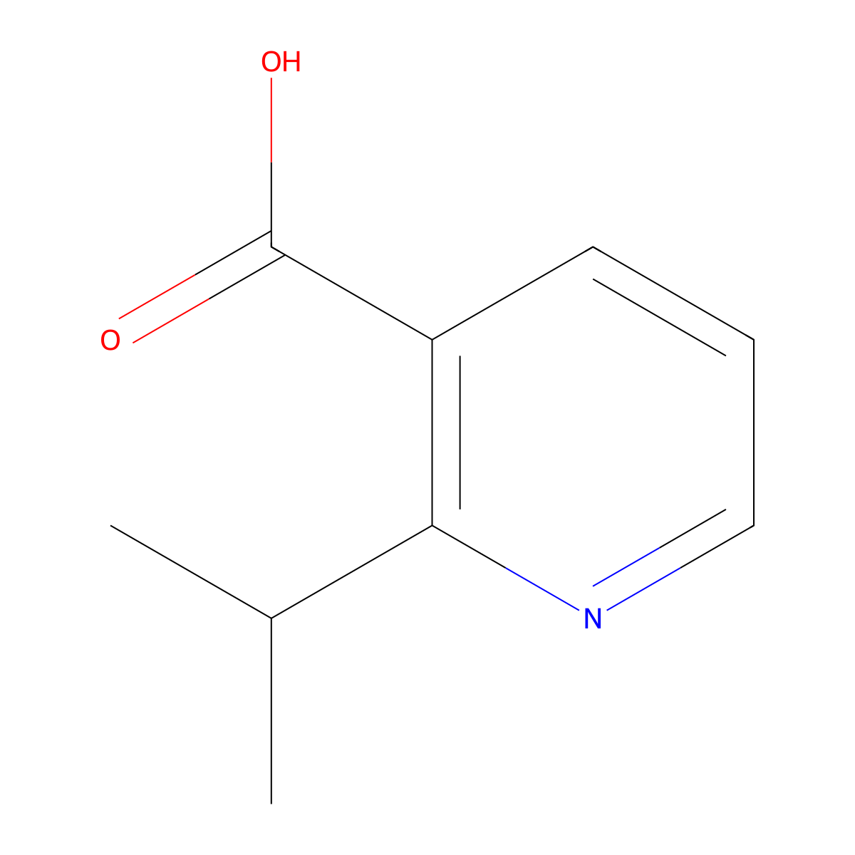 2-Isopropylnicotinic acid molecular structure, CAS 1368114-08-2