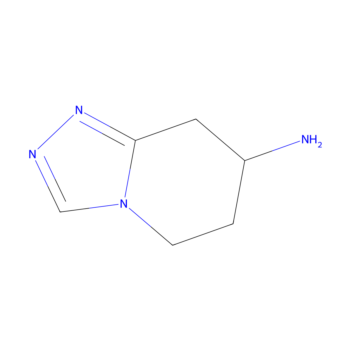 5H,6H,7H,8H-[1,2,4]triazolo[4,3-a]pyridin-7-amine molecular structure, CAS 1368127-04-1
