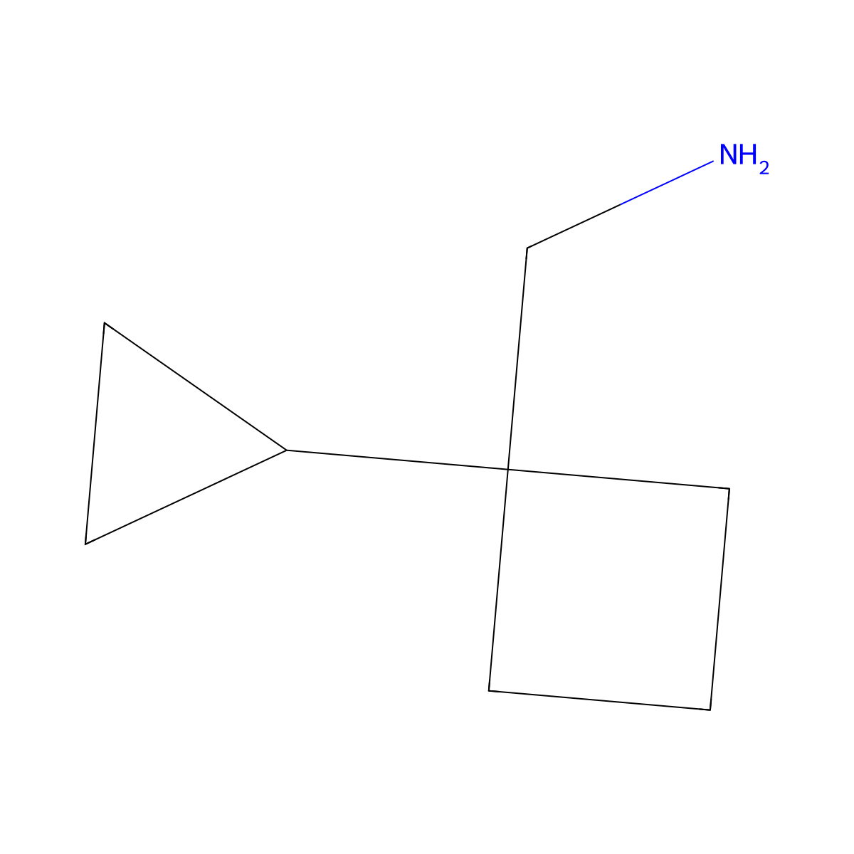 (1-Cyclopropylcyclobutyl)methanamine molecular structure, CAS 1368128-71-5