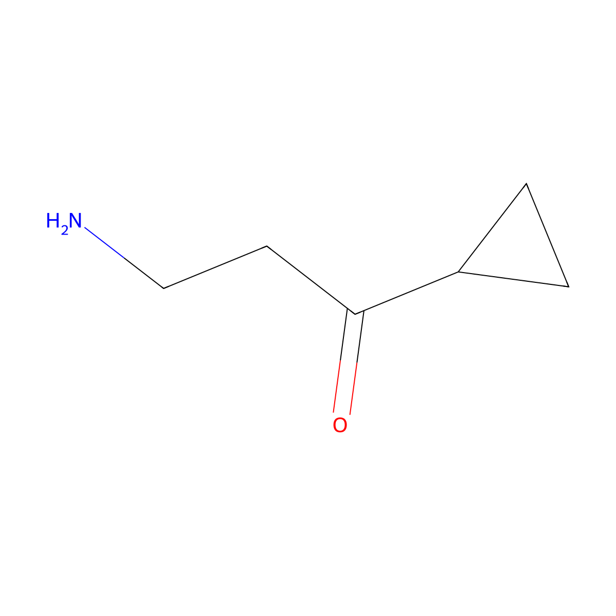 3-Amino-1-cyclopropylpropan-1-one molecular structure, CAS 1368130-06-6
