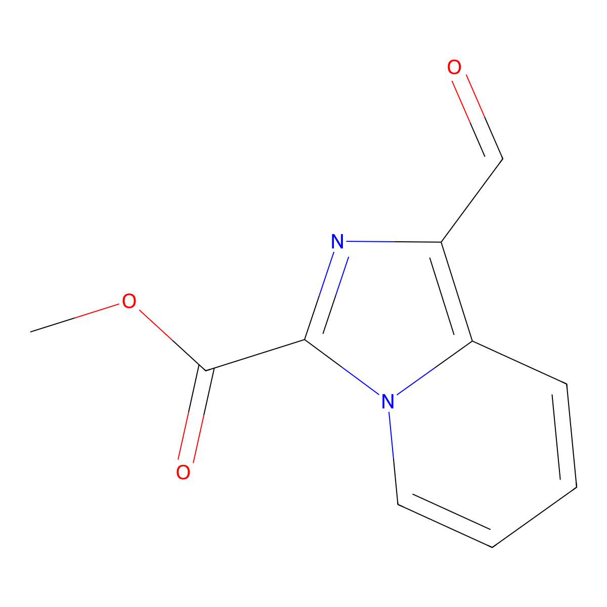 Methyl 1-formylimidazo[1,5-a]pyridine-3-carboxylate molecular structure, CAS 1368152-22-0