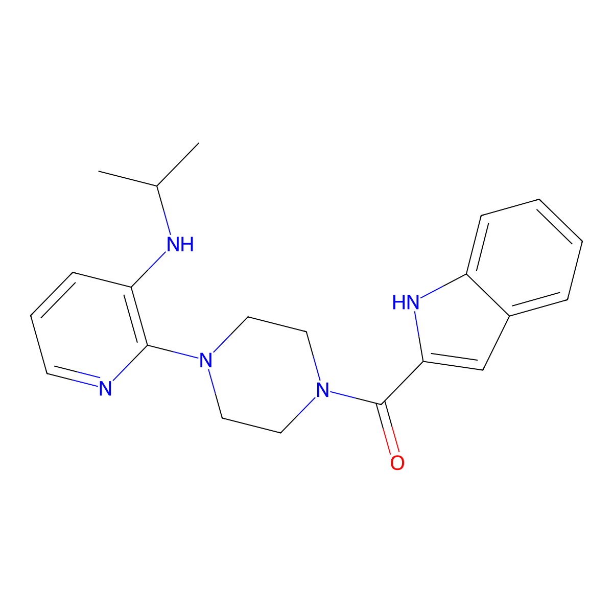 Delavuridine molecular structure, CAS 136816-76-7