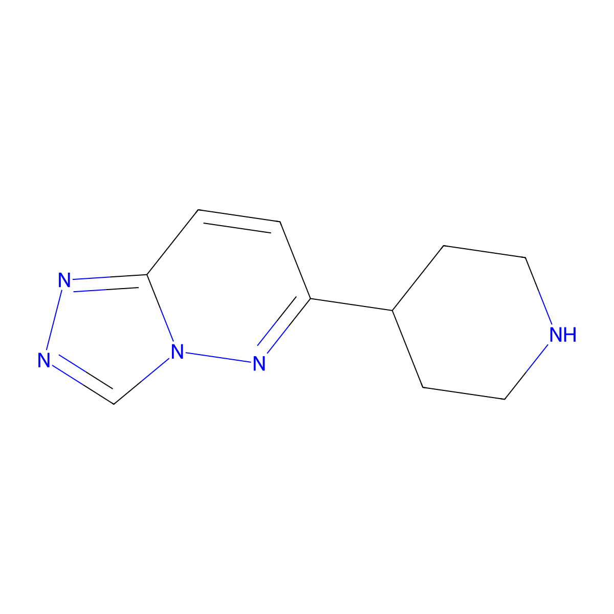 6-(Piperidin-4-yl)-[1,2,4]triazolo[4,3-b]pyridazine molecular structure, CAS 1368161-78-7