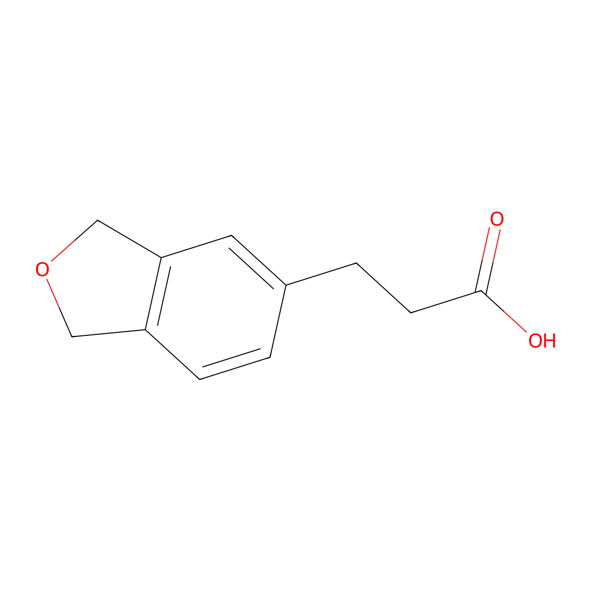 3-(1,3-Dihydro-2-benzofuran-5-YL)propanoic acid molecular structure, CAS 1368165-94-9