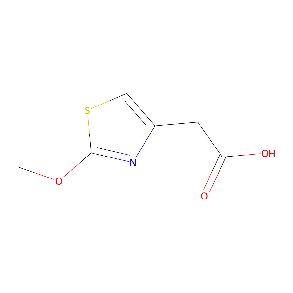2-(2-Methoxythiazol-4-yl)acetic acid molecular structure, CAS 1368176-07-1