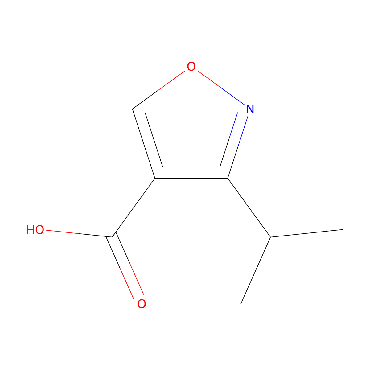 3-(Propan-2-yl)-1,2-oxazole-4-carboxylic acid molecular structure, CAS 1368177-31-4