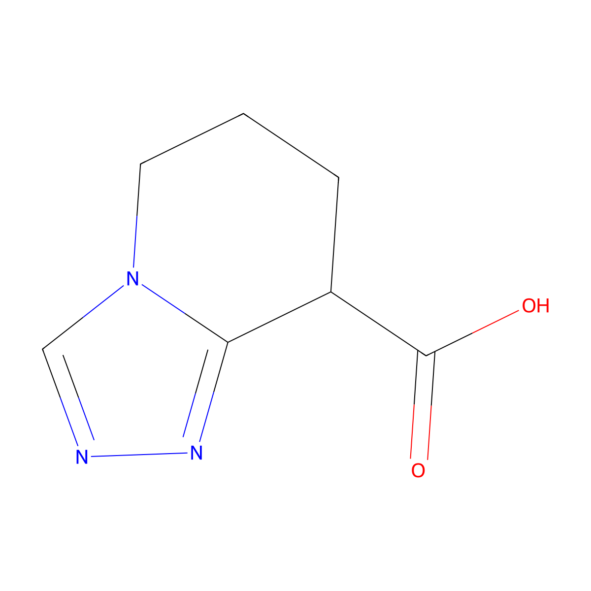 5,6,7,8-Tetrahydro-[1,2,4]triazolo[4,3-a]pyridine-8-carboxylic acid molecular structure, CAS 1368179-02-5