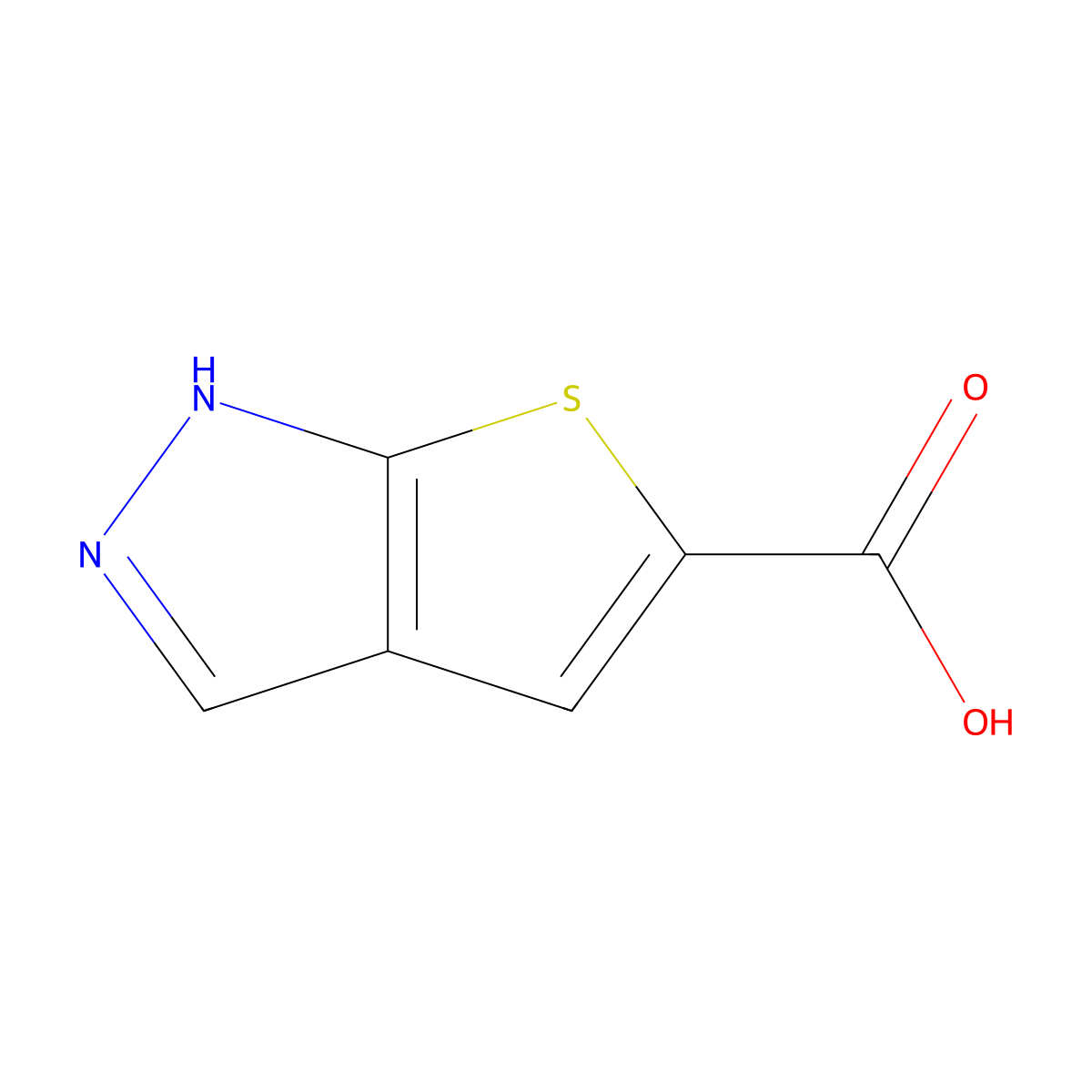 1H-thieno[2,3-c]pyrazole-5-carboxylic acid molecular structure, CAS 1368179-46-7