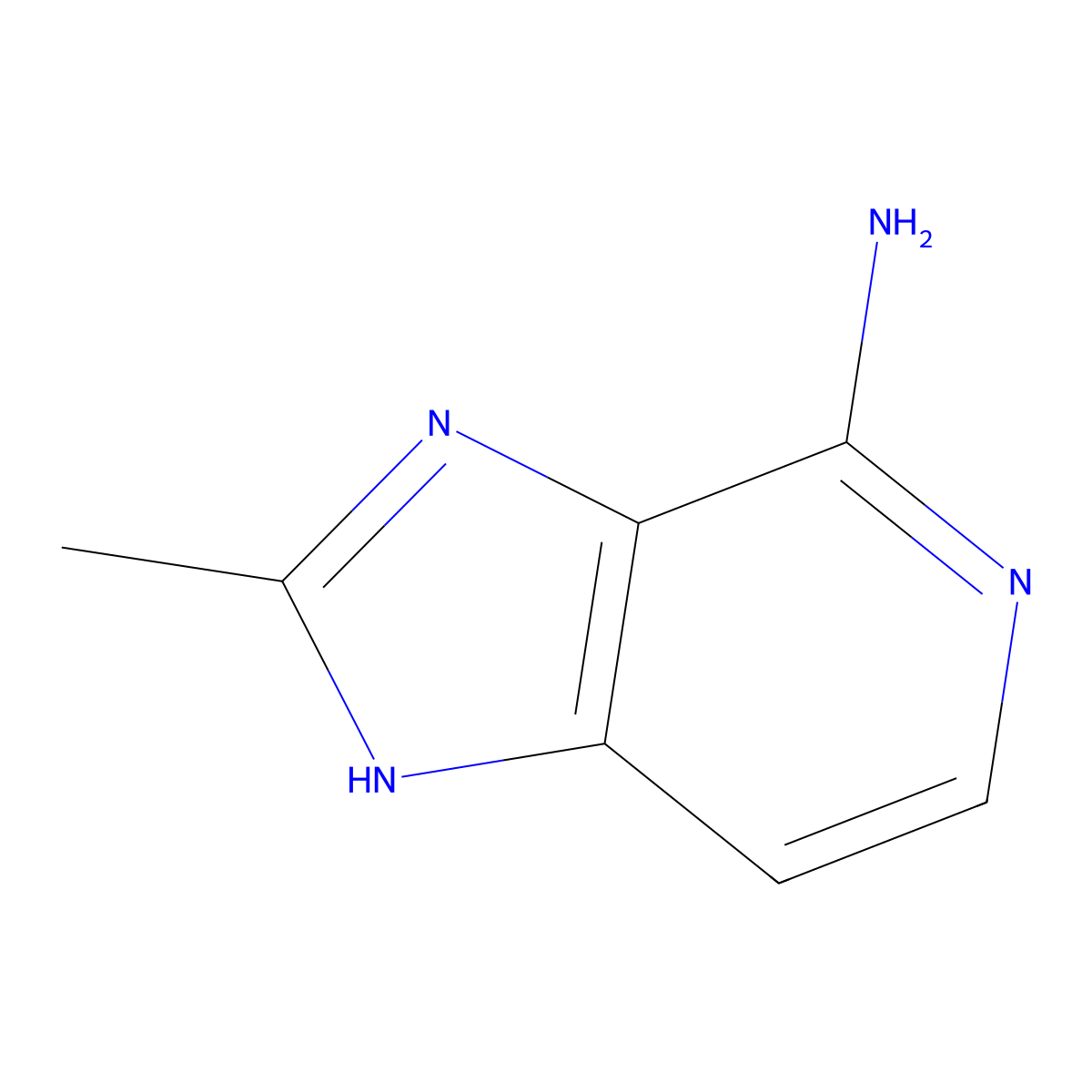 2-methyl-1H-imidazo[4,5-c]pyridin-4-amine molecular structure, CAS 1368180-16-8