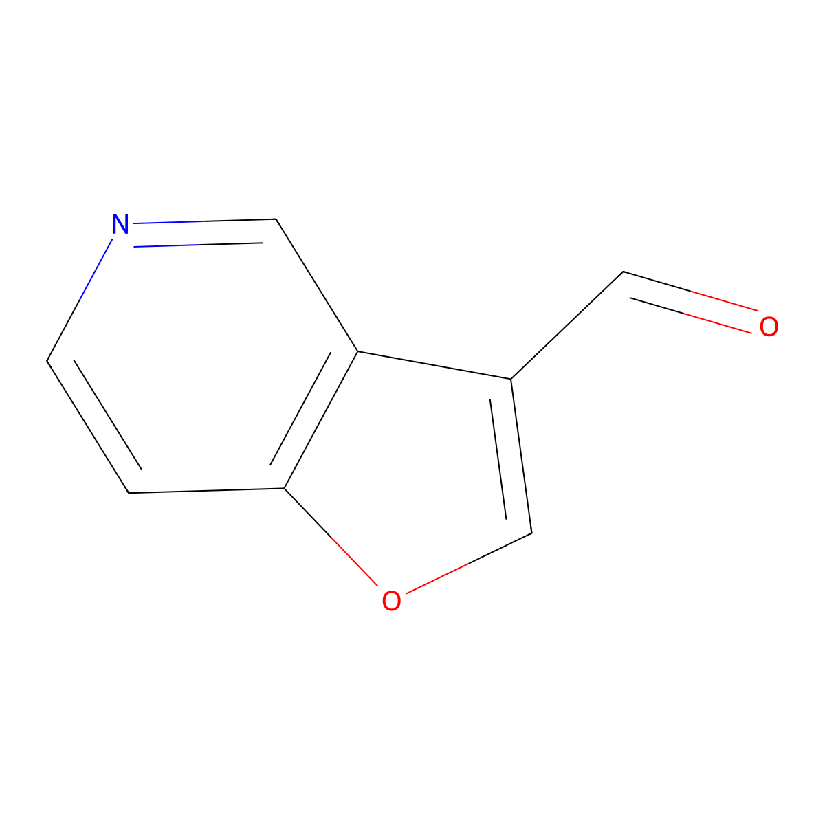 Furo[3,2-c]pyridine-3-carbaldehyde molecular structure, CAS 1368185-67-4