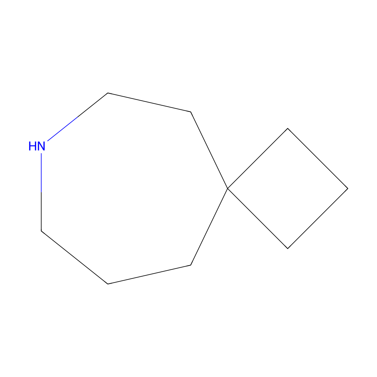 7-Azaspiro[3.6]decane molecular structure, CAS 1368186-85-9