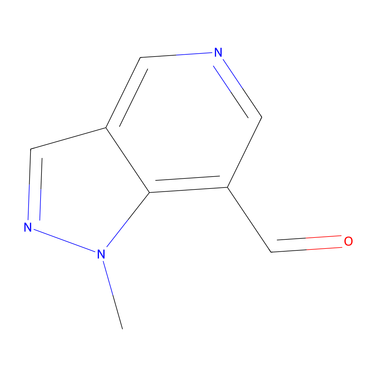 1-Methyl-1H-pyrazolo[4,3-c]pyridine-7-carbaldehyde molecular structure, CAS 1368189-89-2