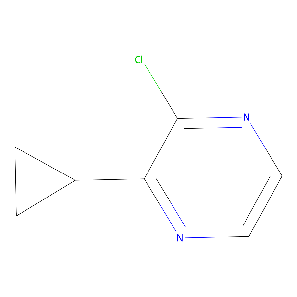 2-Chloro-3-cyclopropylpyrazine molecular structure, CAS 136819-11-9