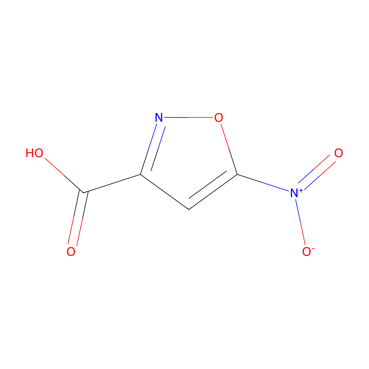 5-Nitroisoxazole-3-carboxylic acid molecular structure, CAS 1368191-38-1
