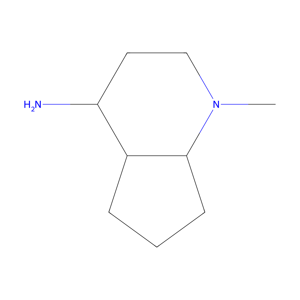 1-methyl-octahydro-1H-cyclopenta(b)pyridin-4-amine molecular structure, CAS 1368192-91-9