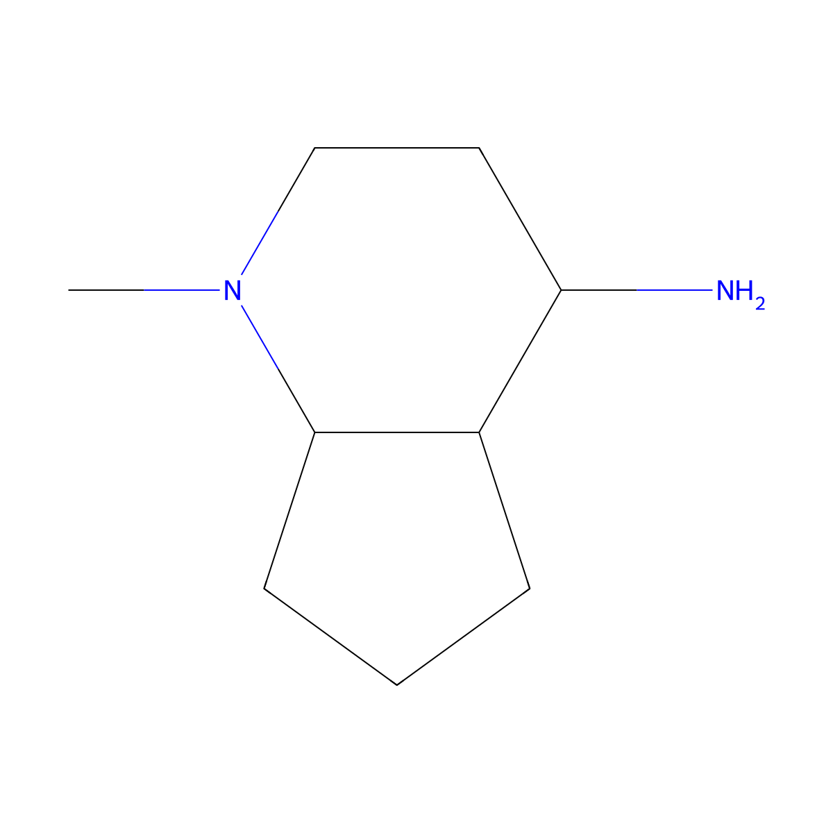 1-methyl-octahydro-1H-cyclopenta(b)pyridin-4-amine molecular structure, CAS 1368192-91-9
