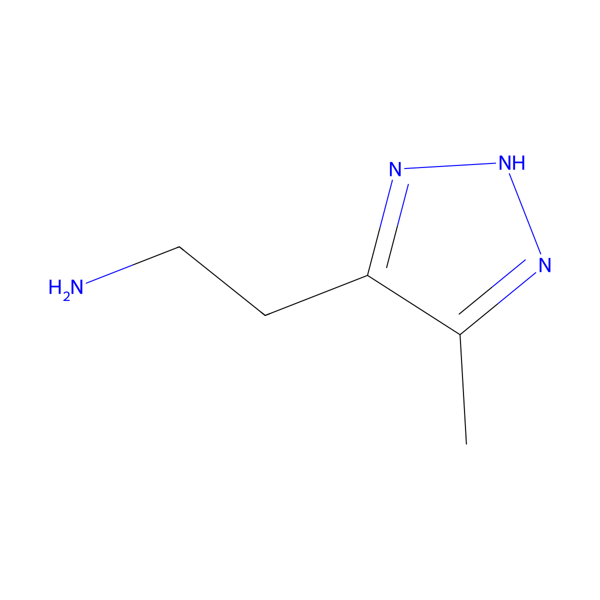 2-(5-methyl-2H-1,2,3-triazol-4-yl)ethan-1-amine molecular structure, CAS 1368194-20-0