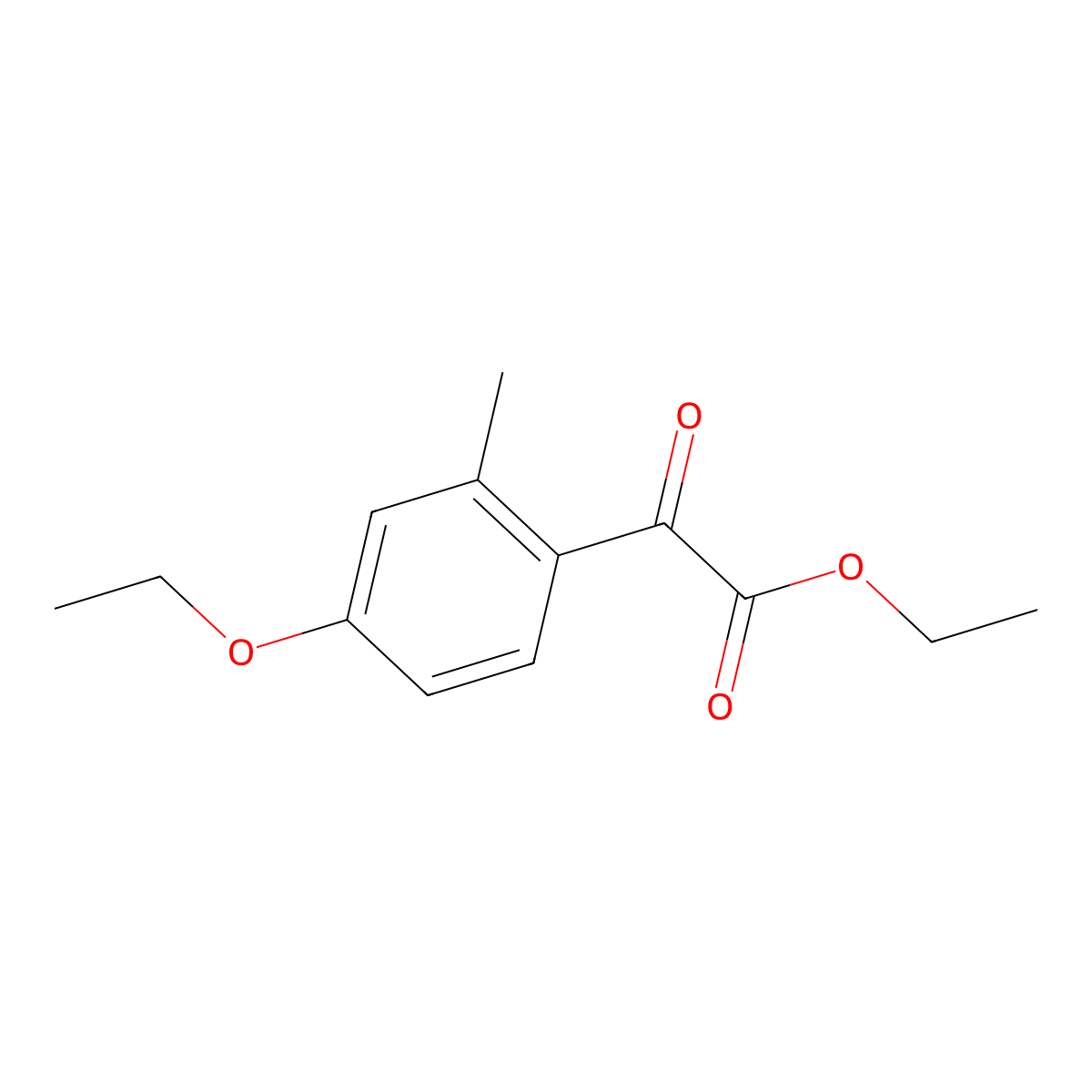 Ethyl 4-ethoxy-2-methylbenzoylformate molecular structure, CAS 1368196-72-8