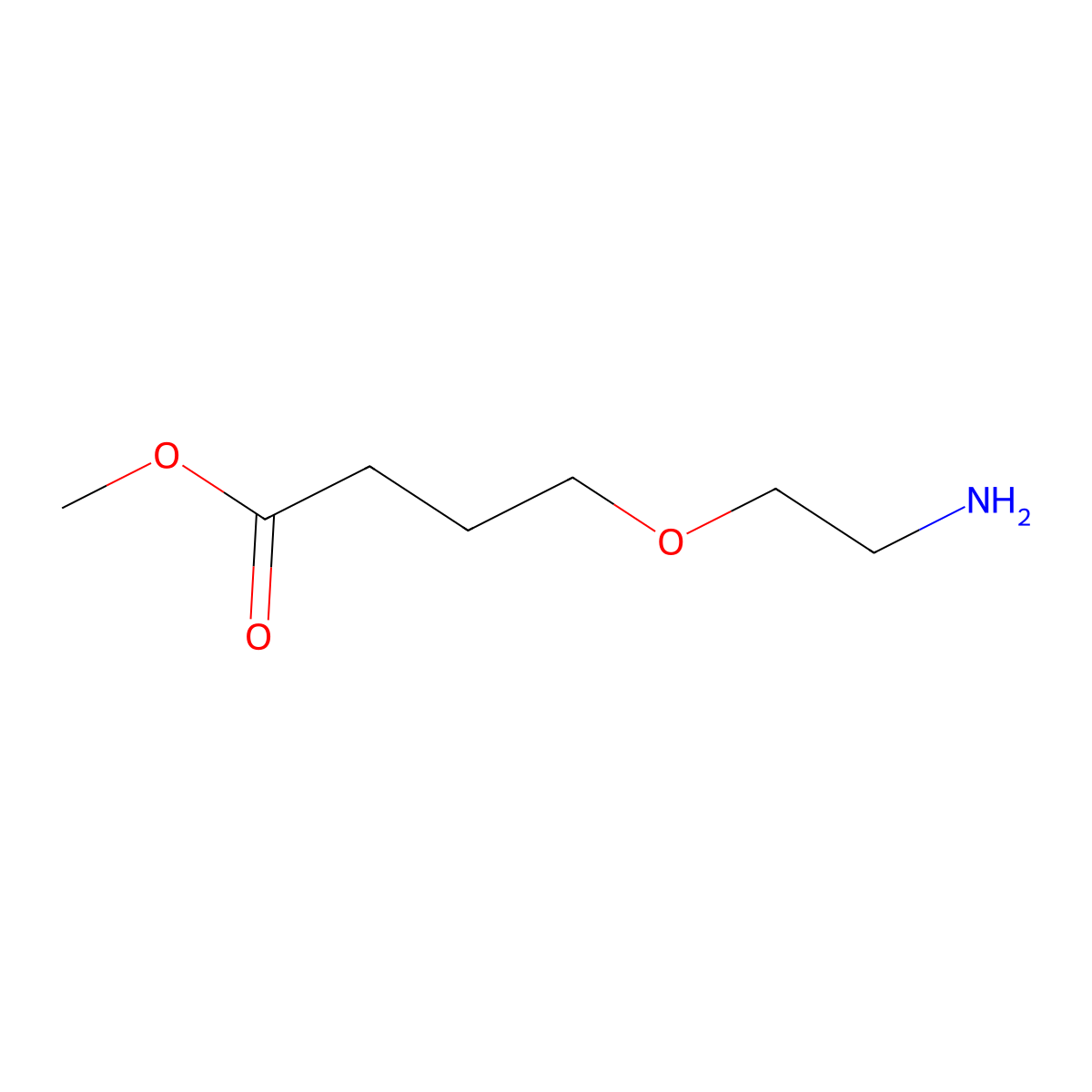 Methyl 4-(2-aminoethoxy)butanoate molecular structure, CAS 1368197-95-8
