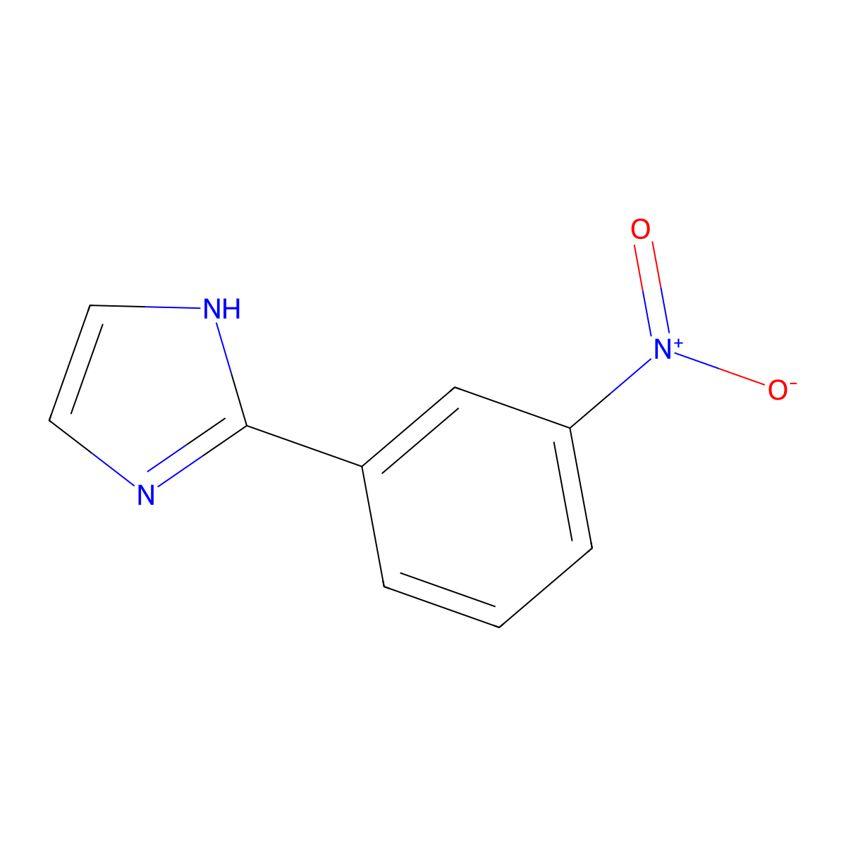 2-(3-nitrophenyl)-1H-imidazole molecular structure, CAS 13682-18-3