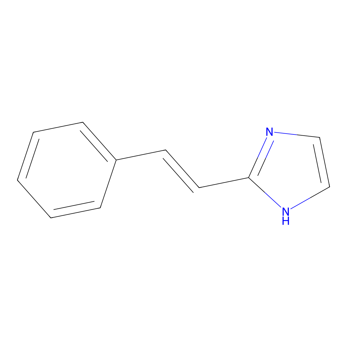 2-Styryl-1H-imidazole molecular structure, CAS 13682-34-3