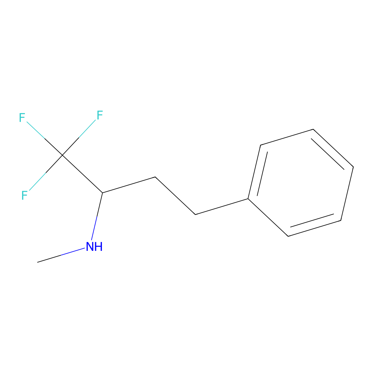Methyl(1,1,1-trifluoro-4-phenylbutan-2-yl)amine molecular structure, CAS 1368215-37-5