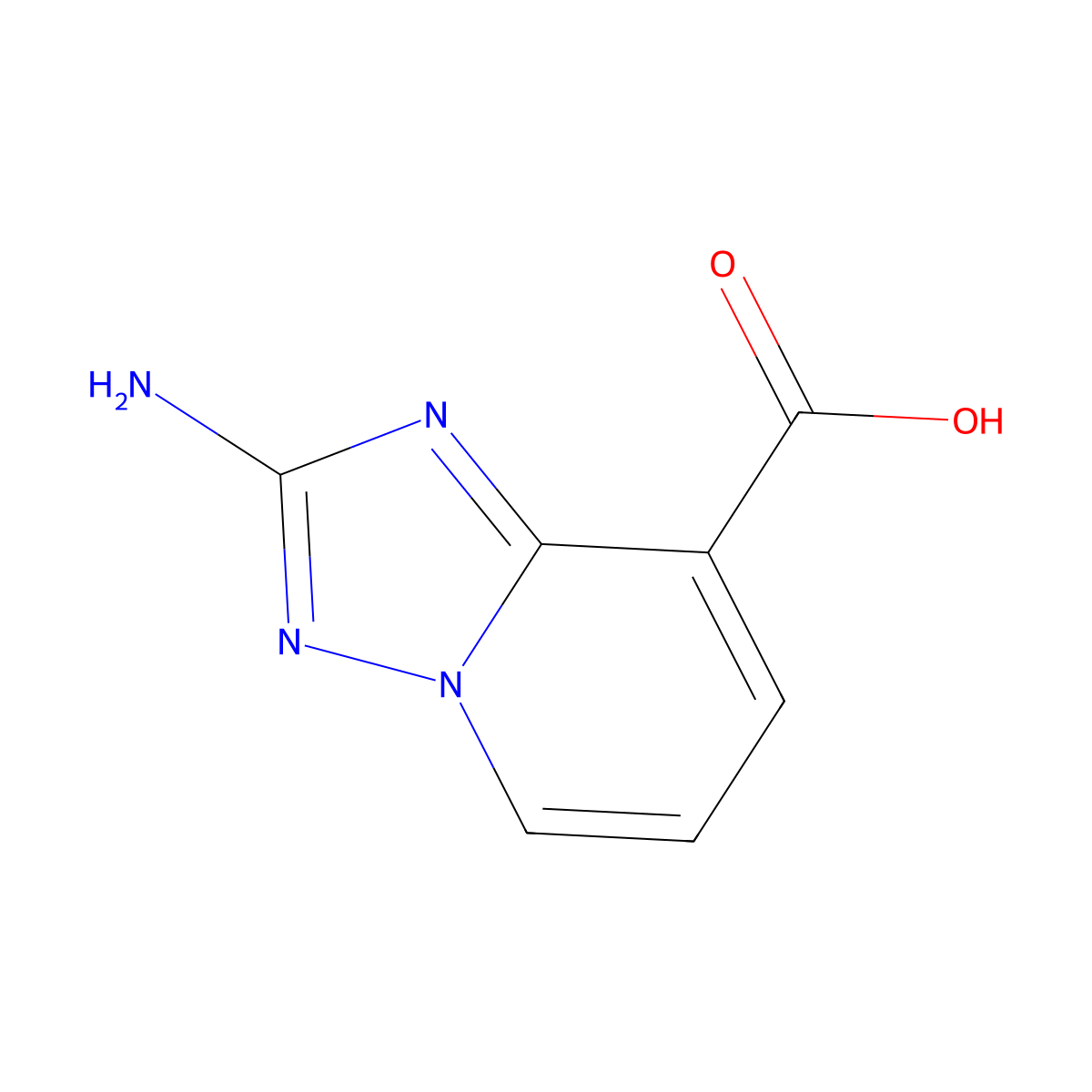 2-Amino-[1,2,4]triazolo[1,5-a]pyridine-8-carboxylic acid molecular structure, CAS 1368221-65-1