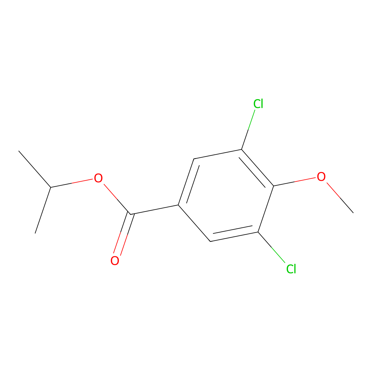 1-Methylethyl 3,5-dichloro-4-methoxybenZoate molecular structure, CAS 1368227-41-1
