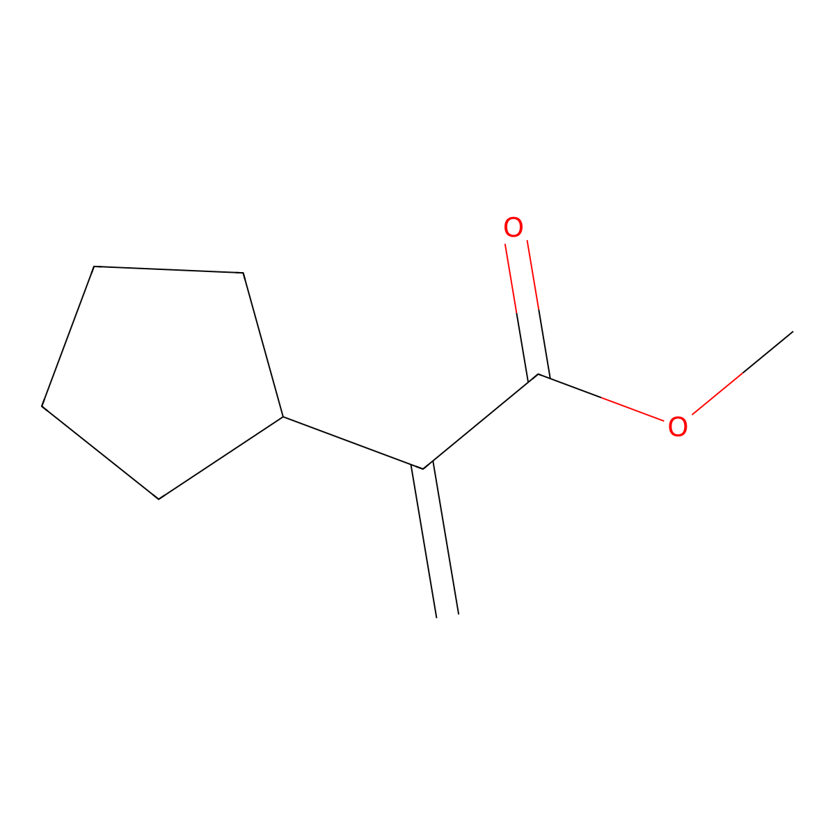 1-Methyl cyclopentyl acrylate molecular structure, CAS 136823-37-5
