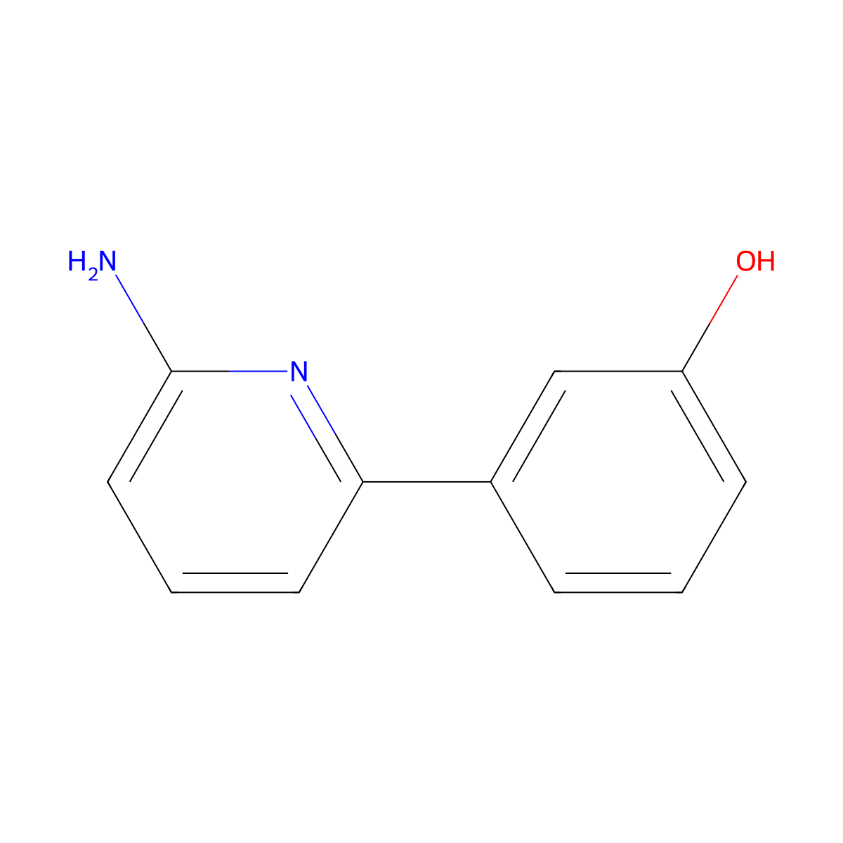 3-(6-Aminopyridin-2-YL)phenol molecular structure, CAS 1368237-53-9