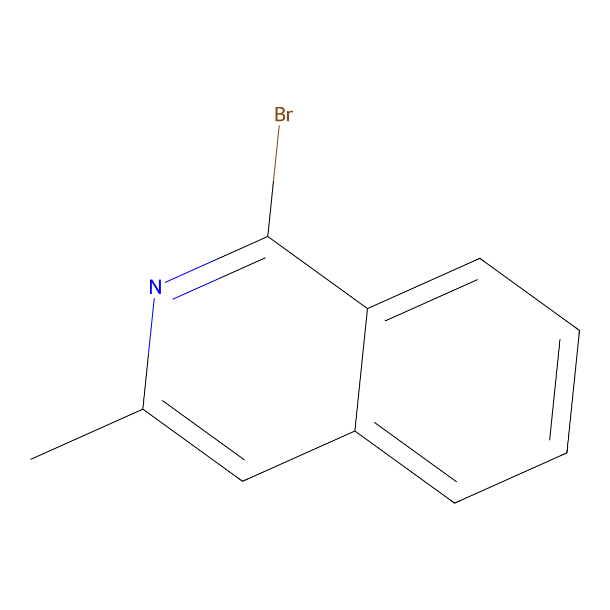 1-Bromo-3-methylisoquinoline molecular structure, CAS 1368246-37-0