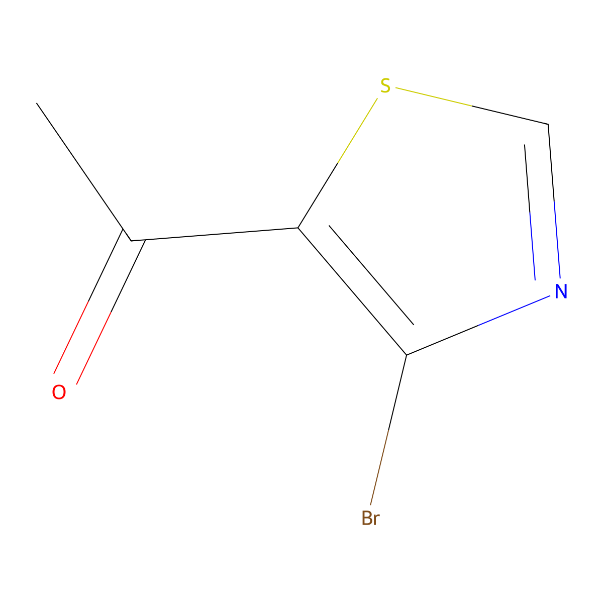 1-(4-Bromothiazol-5-yl)ethanone molecular structure, CAS 1368248-75-2