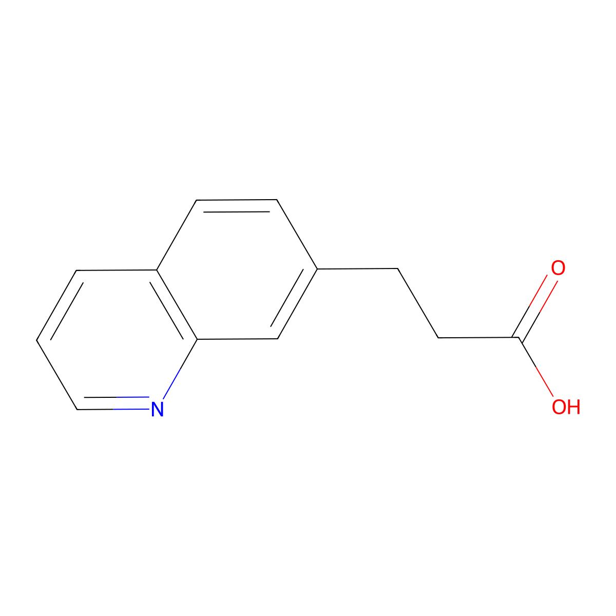 3-(Quinolin-7-yl)propanoic acid molecular structure, CAS 1368259-20-4