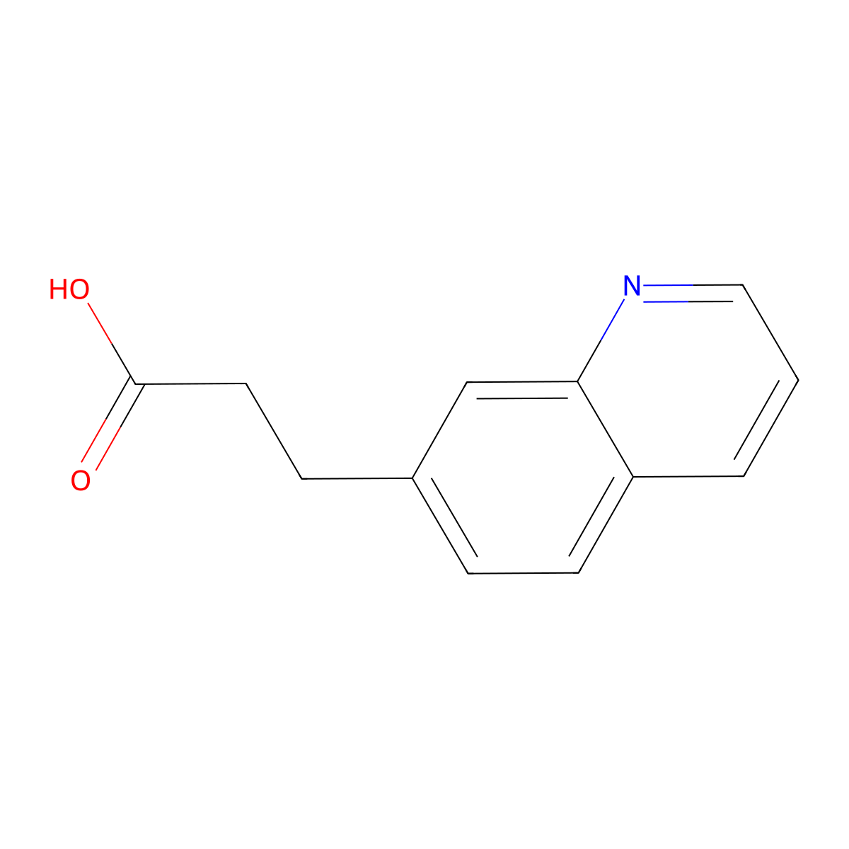 3-(Quinolin-7-yl)propanoic acid molecular structure, CAS 1368259-20-4