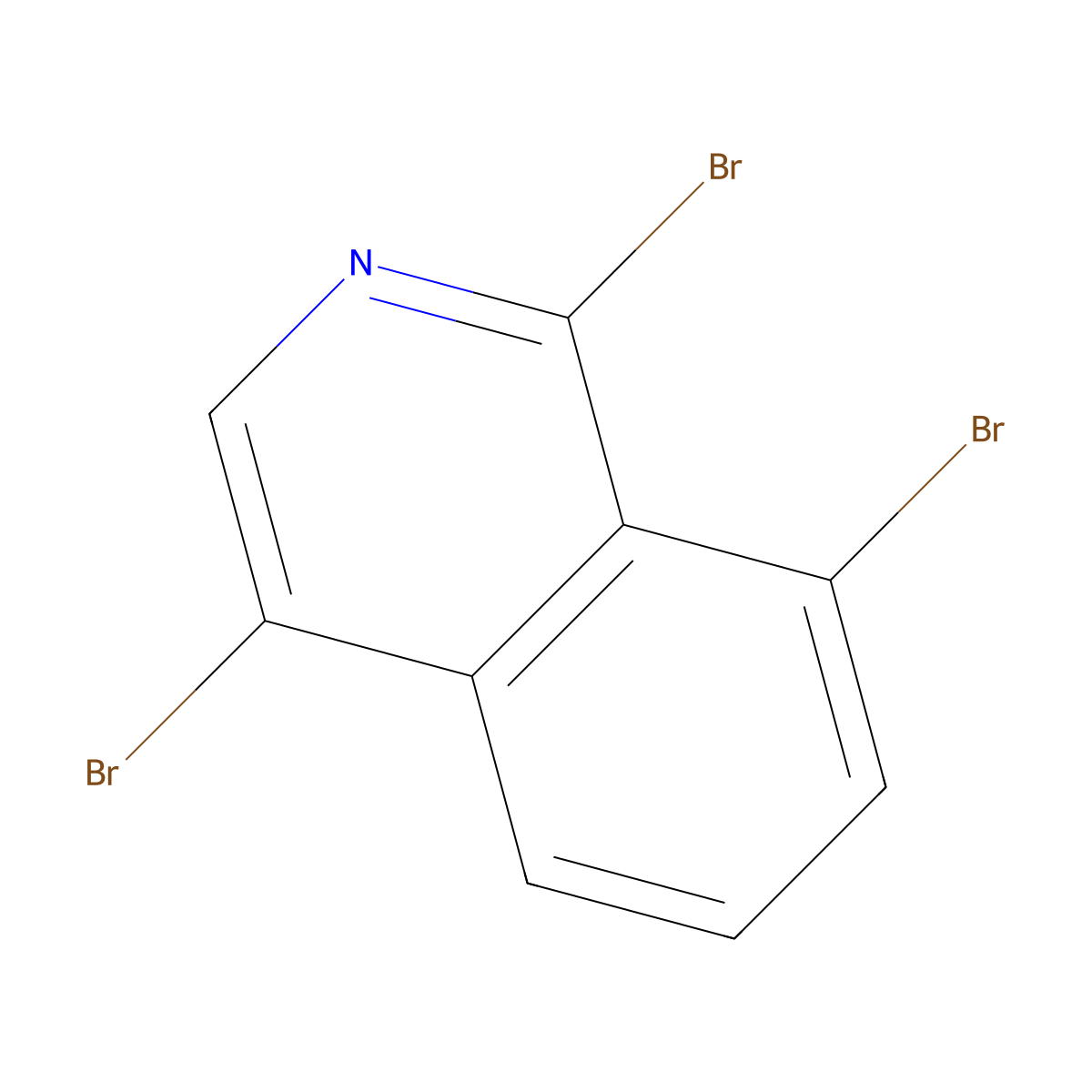 1,4,8-Tribromoisoquinoline molecular structure, CAS 1368266-87-8