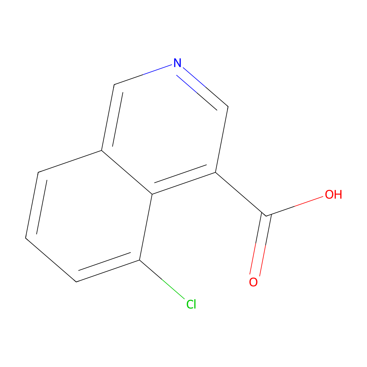 5-Chloroisoquinoline-4-carboxylic acid molecular structure, CAS 1368270-12-5