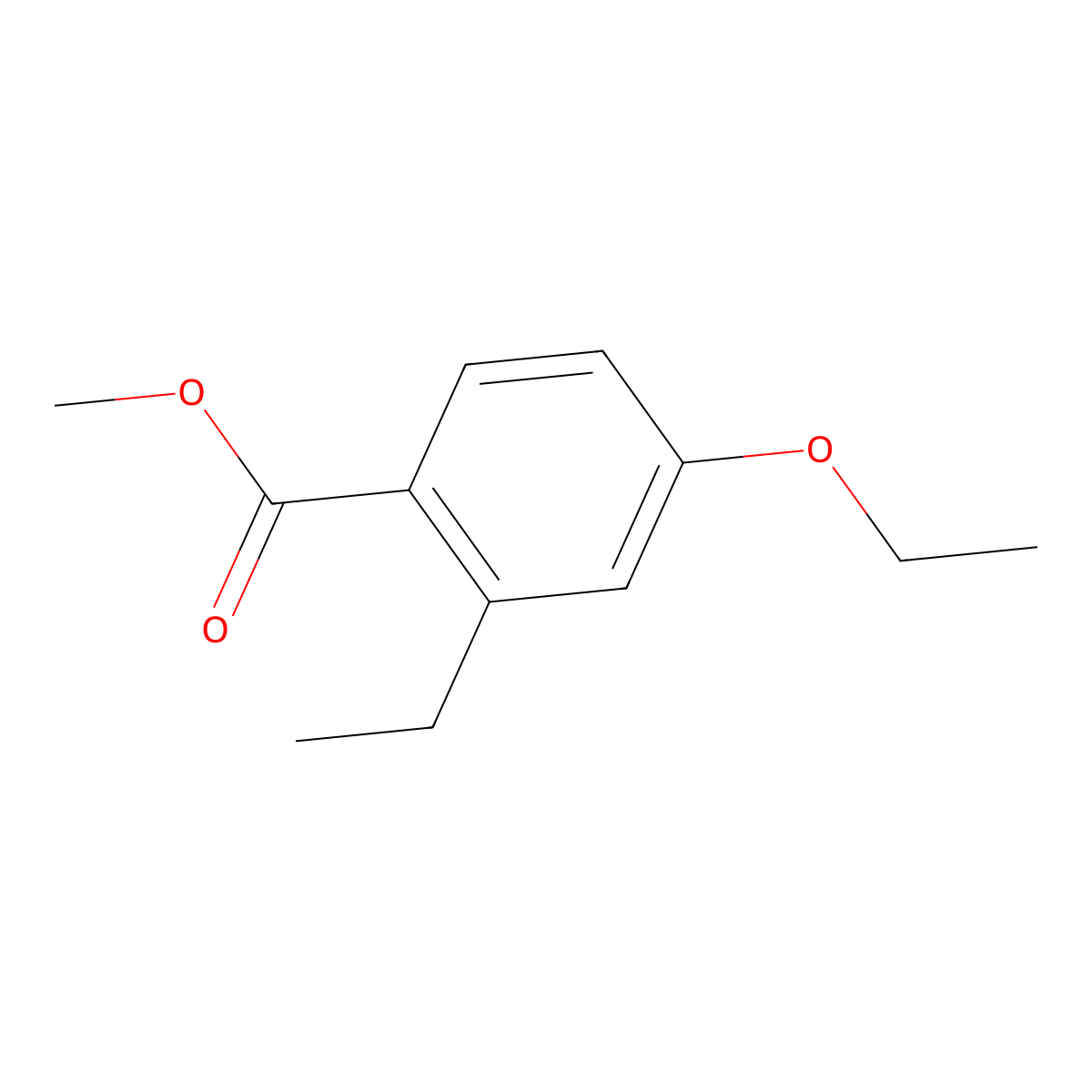 Methyl 4-ethoxy-2-ethylbenzoate molecular structure, CAS 1368272-90-5