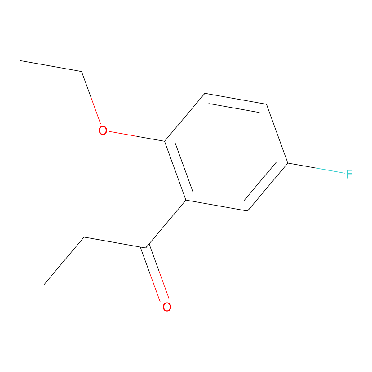 1-(2-Ethoxy-5-fluorophenyl)propan-1-one molecular structure, CAS 1368274-71-8