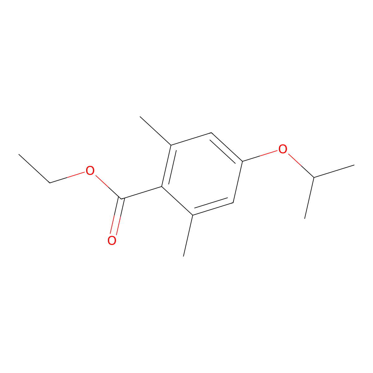 Ethyl 2,6-dimethyl-4-(propan-2-yloxy)benzoate molecular structure, CAS 1368277-98-8