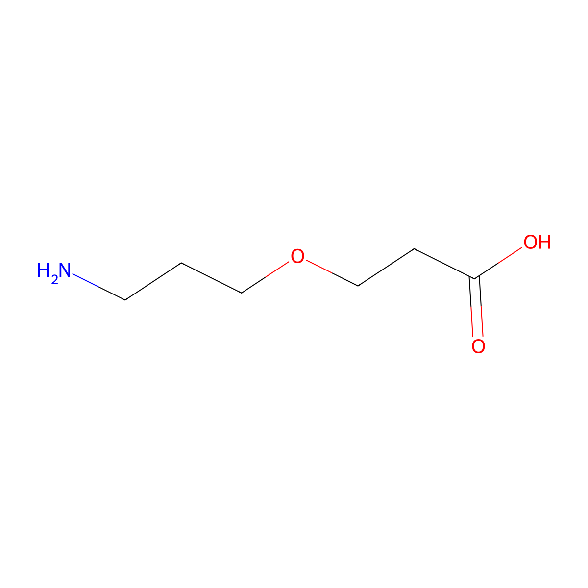 3-(3-Aminopropoxy)propanoic acid molecular structure, CAS 1368290-78-1