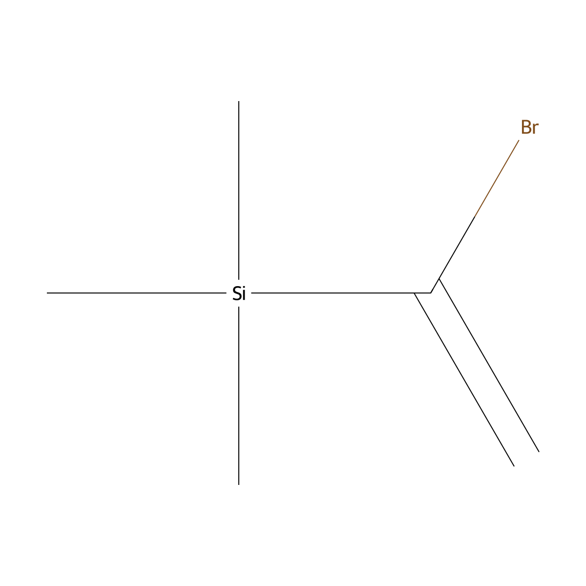 (1-Bromovinyl)trimethylsilane molecular structure, CAS 13683-41-5